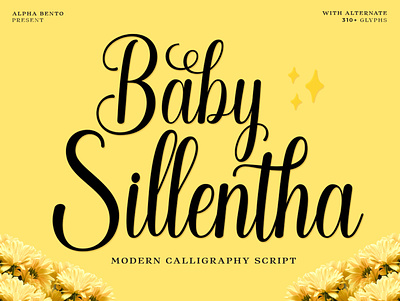BABY SILLENTHA SCRIPT 3d animation branding graphic design logo motion graphics ui