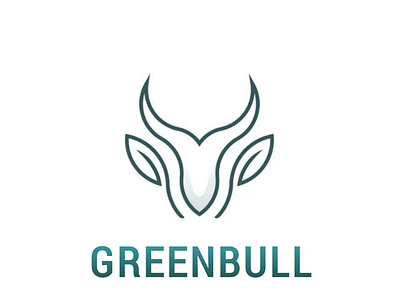 GREENBULL Logo branding bull design graphic design green illustration logo