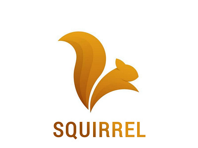 SQUIRREL Logo branding design gold graphic design illustration logo squirrel