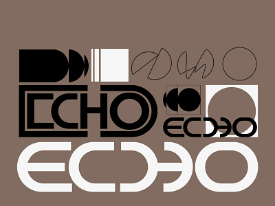 Echo branding design designer font identity identitydesigner illustration logo logodesigner logotype sketch type typedesign typedesigner typeface typography