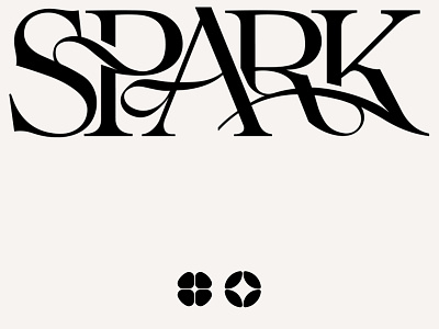 Spark artwork beautiful typography branding elegant typography font kenneth vanoverbeke lettering logo logo designer logotype type type design typeface typography wordmark logo wordmarks