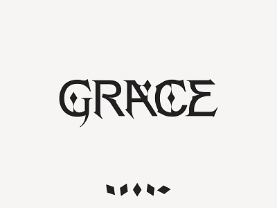 Grace branding custom word design font identity identity branding illustration kenneth vanoverbeke lettering logo logo designer logotype type typedesign typeface typography wordmark