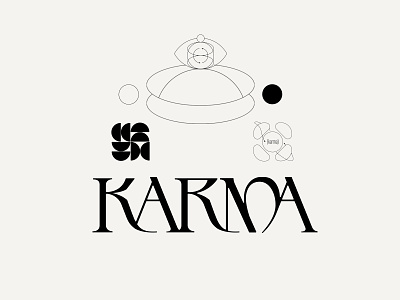 Karma beautiful typography branding design font fonts identity identity branding kenneth vanoverbeke logo logodesign logodesigner logotype type typedesign typeface typography wordmark