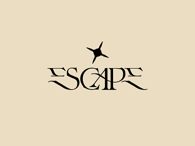 Escape branding design font identity kenneth vanoverbeke typography kennethvanoverbeke lettering logo logotype sketch type typedesign typeface typography typography logo wordmark