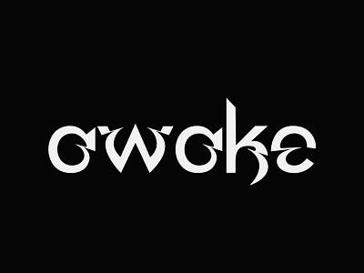 Awake branding daily design illustration logo logotype print sketch type typeface typography