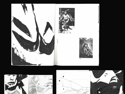 521 art illustration japan kanji photography samurai scan sketchbook