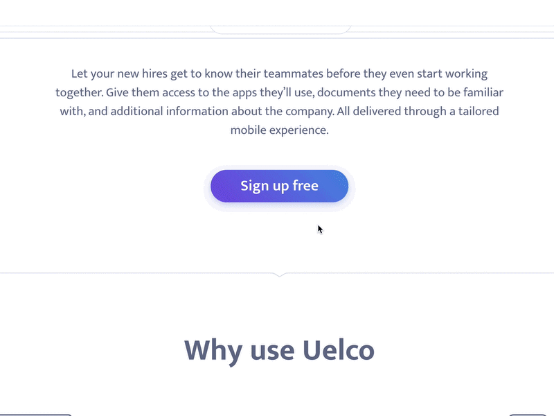 Uelco Signup Button