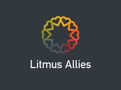 Litmus Allies Logo affinity allies branding circular colorful connect empathy gradient heart logo love star