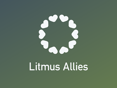 Litmus Allies Logo [unused concept] affinity branding circle colorful connect empathy heart logo love