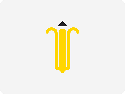 Pencil + Banana banana logo logo concept logo design pencil