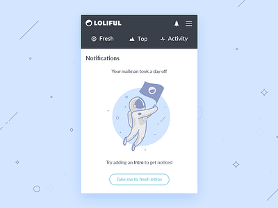 Loliful: blank notifications