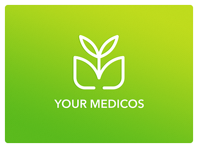 Your Medicos logo brand branding green identity logo logo concept logo design minimal plant