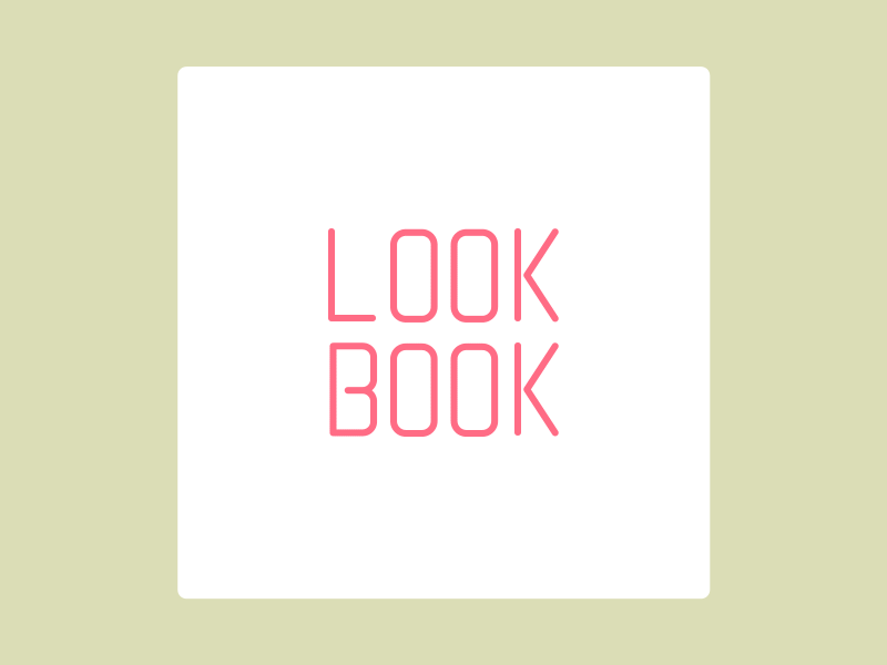 Look book animation guide icons look style