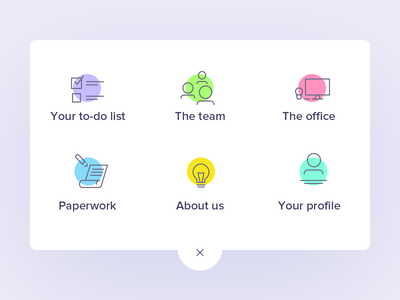 Uelco: menu icons