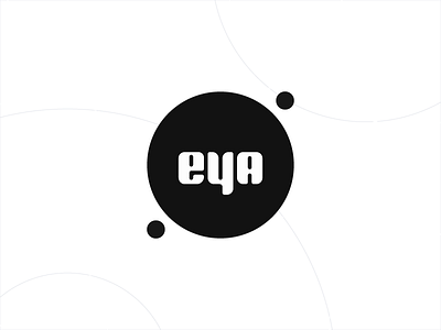 EYA Logo black circle identity lettering logo logotype minimal outer space symbol