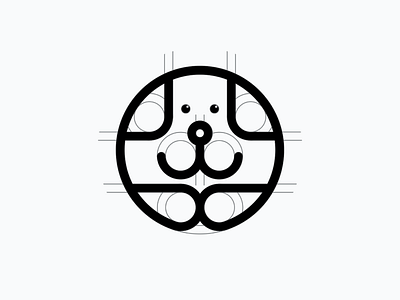 Dog 🐶 dog logo mark grid animal