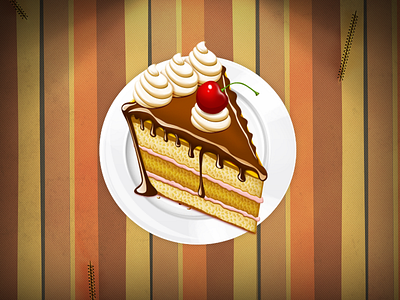 Cake background cake game icon plate