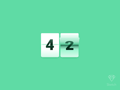Daily UI #14 Countdown Timer 42 countdown counter dailyui file green sketch source timer ui
