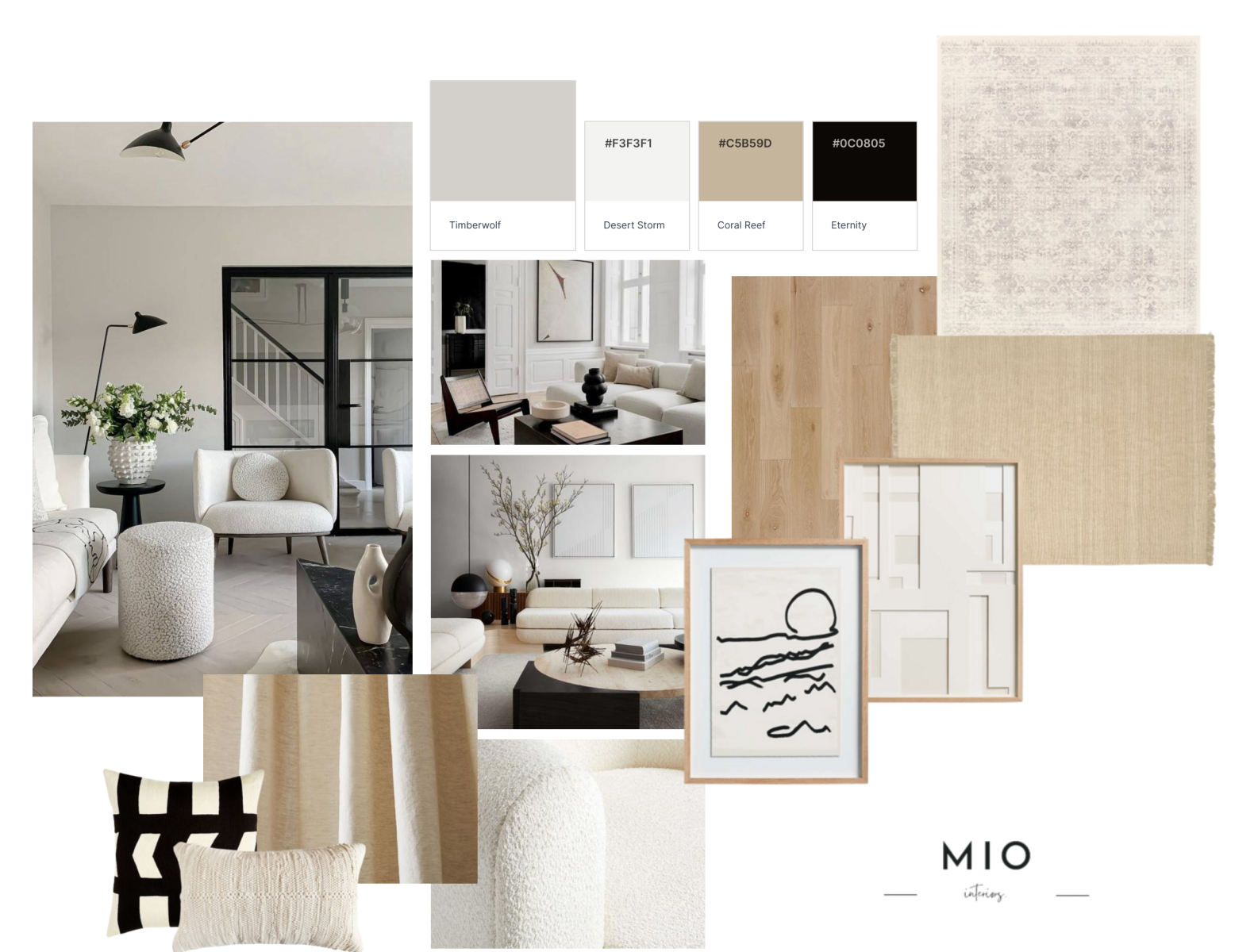 Modern Contemporary Mood board by Teresa Camp on Dribbble