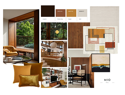 Mid-Century Modern design interior design midcentury modern mood board