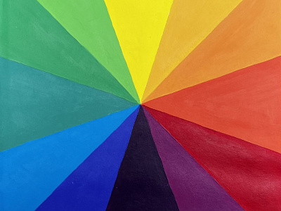 Twelve Hue Color Wheel. art color design hues illustration interior design