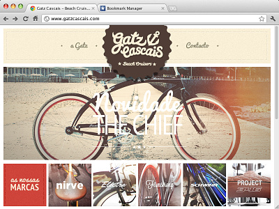 Gatz Cascais Homepage grid portugal responsive texture ui ux webdesign
