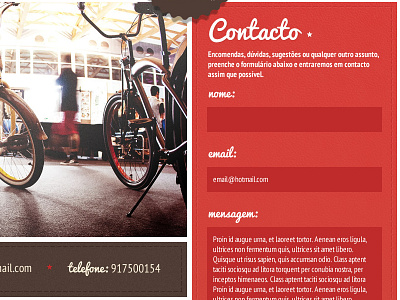 Gatz Cascais Contacts form grid photography portugal responsive texture ui ux webdesign