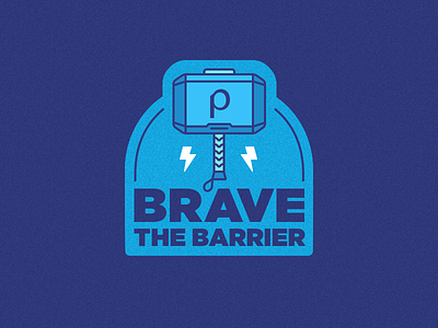 Brave The Barrier Badge