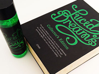 Lucid Dreams Absinthe Collectors Edition book brand collectors concept drink typography