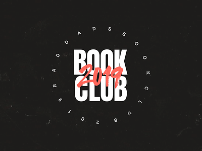 Book Club Logo bookclub branding design digital just make logo raddads samclarkedesign typography vector