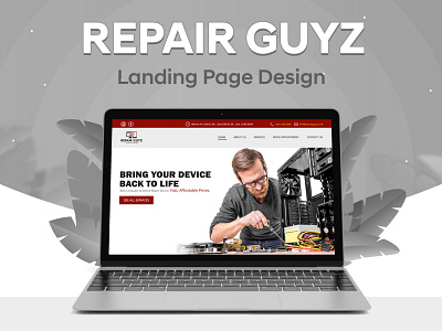 Website Design | RepairGuyz design graphic design layout template ui ux web website website design