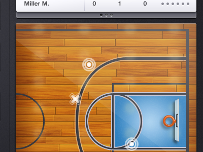 Basketball Stats iPad App Court basketball court ipad stats wooden