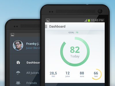 Flo Android App android car dashboard flo green track ui