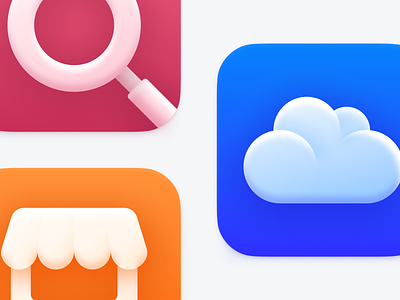 App Icons – Gretel apps branding color palette colors design gradients icon icons objective management storage suite svg team chat vector web app