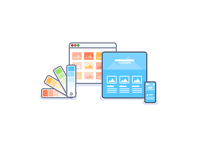 UX and wireframing icon