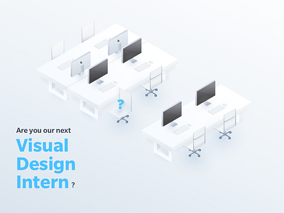 Internship Isometric Illustration