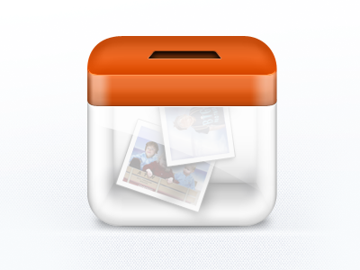 ThisLife Icon box lid life moments orange photos thislife videos