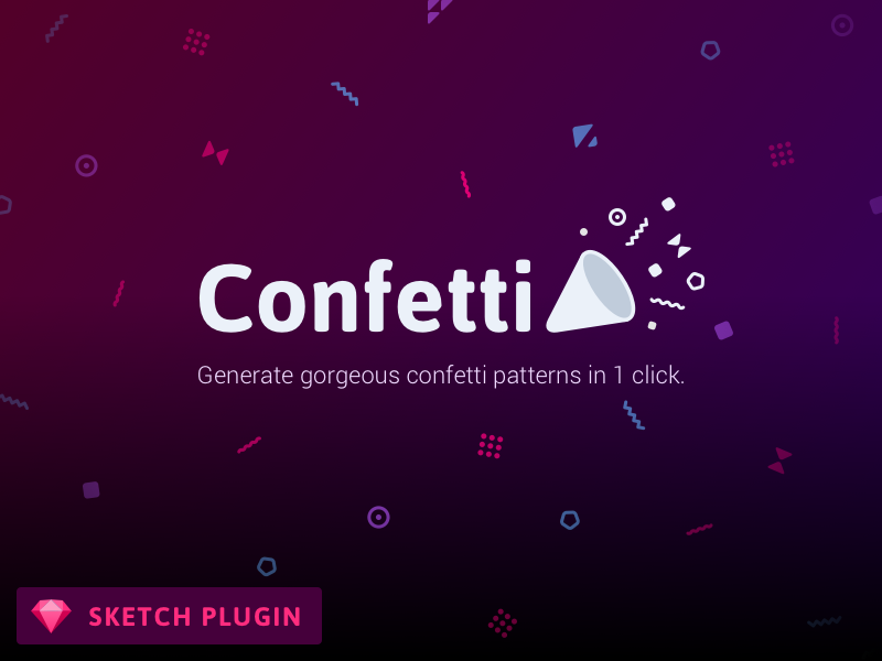 Confetti Sketch Plugin by Yummygum on Dribbble