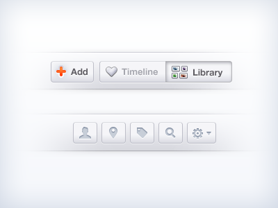 ThisLife - Top Bar add library settings tag thilife timeline top bar topbar
