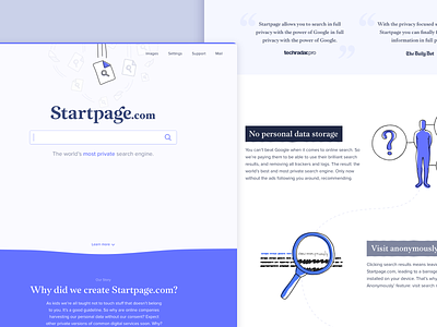 Startpage Landing Page Experience