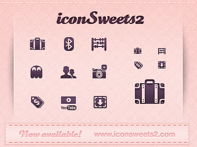 iconSweets 2 released! icons minimal pink