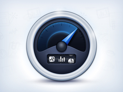 Final - Dash webapp icon bezel dashboard icon meter odometer shapes shine