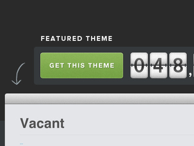 Featured Theme button counter interface ui