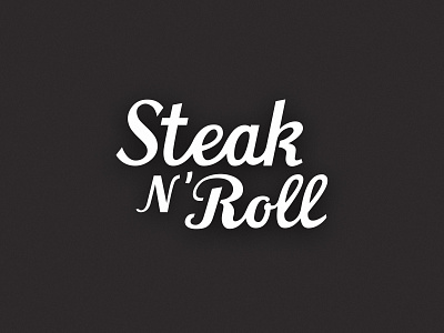 Steak N' Roll logo american burger food logo restaurant roll steak