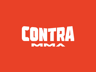 Contra MMA logo branding contra fight fighter letters logo mma red sport steel