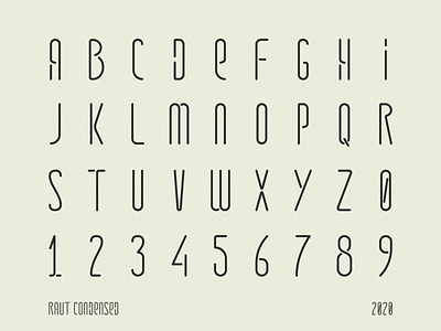 Raut Condensed font family