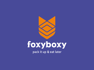 Foxyboxy logo box branding fox fox in the box foxy foxyboxy logo logo design logotype