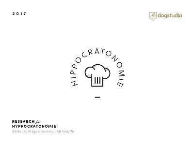 Logo • Hippocratonomie blue brand chef corporate design gastronomy health logo logotype reasearch restaurant