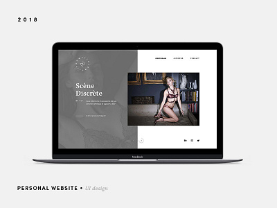 UI • Personal Website 2018 animation branding design lingerie personal portfolio ui website