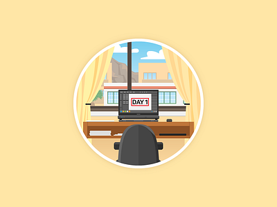 Day2icon: My Workplace challenge day2icon flat flat icons icons illustration illustrator newiconeveryday vector workplace